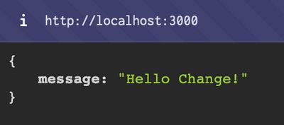Hello Change JSON payload.
