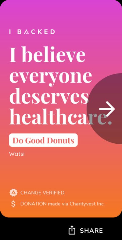 Social media content for Watsi.